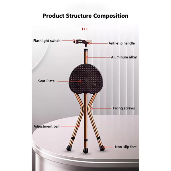 Convenient Walking Feature in Brown Cane Folding Chair for Easy Mobility