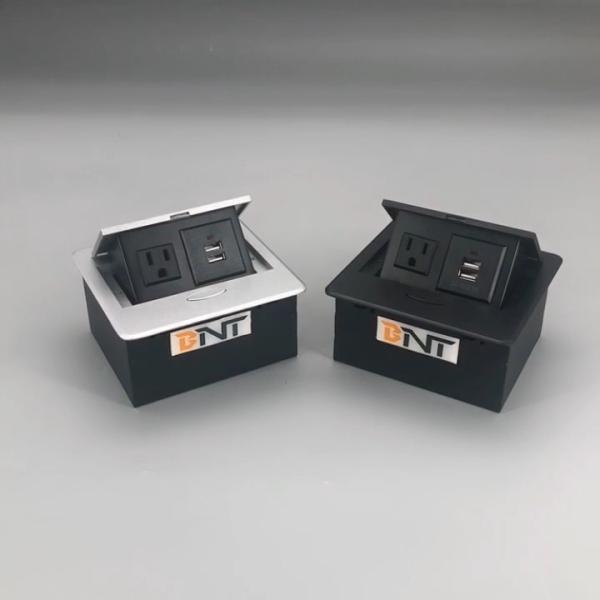Cheap Hidden power socket office furniture pop up electrical USB power socket with US plug for sale