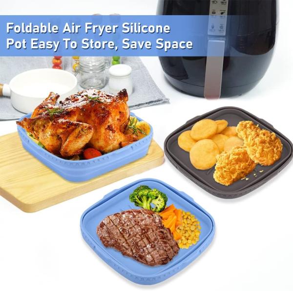 Cheap Lightweight Silicone Tray For Air Fryer Waterproof Anti Slip for sale