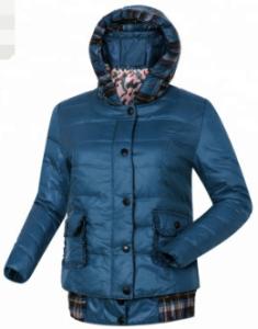 Best Womens Detachable Down Jacket With Large Hood Country Style Windproof wholesale