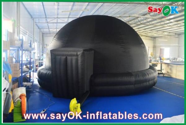 Cheap Black Inflatable Planetarium , Durable Inflatable Projection Tent Mobile Cinema for sale