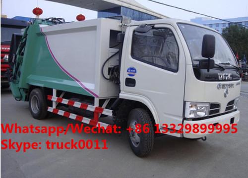 Cheap Customized high quality and lower Dongfeng 5m3 compression wastes collecting vehicle with rear loading hopper for sale for sale