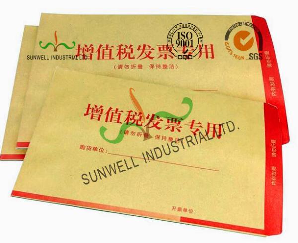 Cheap Glossy Finish Custom Printed Envelopes , Personalized Business Envelopes for sale