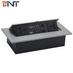 pop up type built in table design multimedia pop up socket box outlet