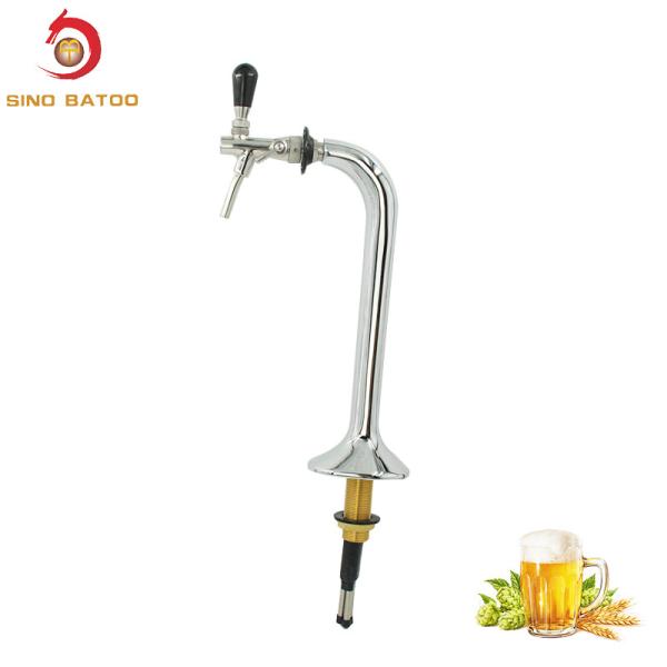 Cheap One Way Chrome Plated Single Faucet Beer Tower For Brass Beer Dispenser for sale