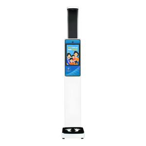 Easy To Move Ultrasonic digital weighing scale with height measurement Lcd Display