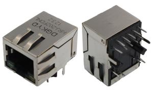 China Metal shielded cat6 rj45 connectors , 1000 Gigabit female rj45 modular jack on sale