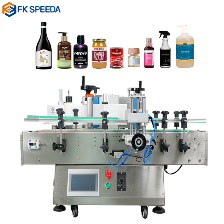 220 V Desktop Full Automatic Round Bottle Labeling Machine With Date Coding Device