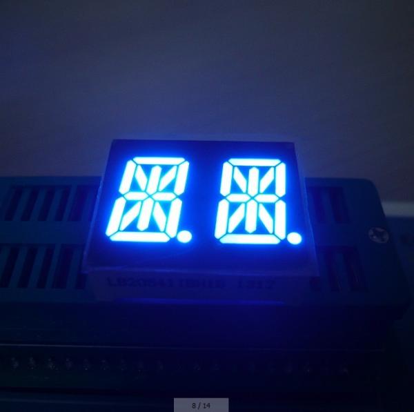 Cheap 0.54" Alphanumeric LED Display Dual Digit 2 X 7 Segment Common Anode Ultra Bright Blue for sale