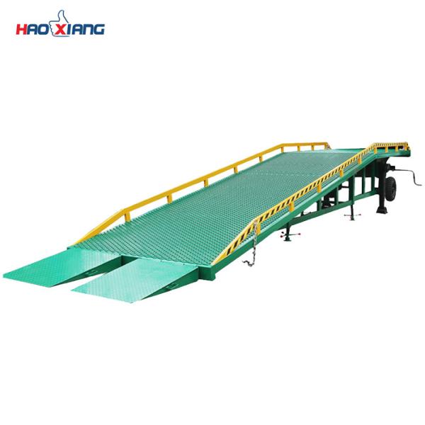 Cheap Loading And Unloading Portable Dock Ramp Green Portable Steel Ramps for sale