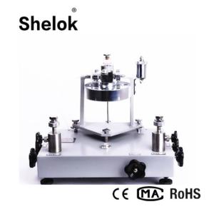 China Vacuum -0.005~-0.1 MPa  oil 1/4NPT Pressure Tester dead weight tester on sale