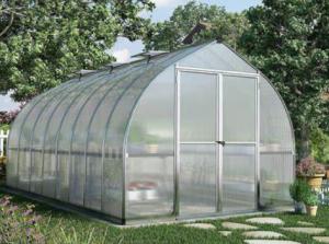 Best 3*6*2m Aluminum Polycarbonate Sheet Greenhouse Single Span wholesale