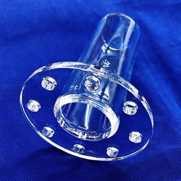 Cheap Factory Custom High Temperature Welded Flange Quartz Pipe for sale