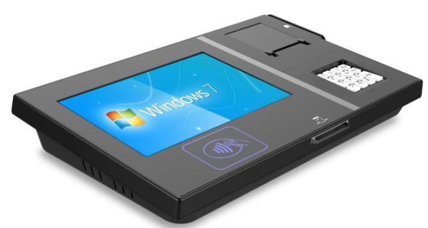 RFID Windows 7 Desktop Self serving barcode scanner terminal with Capacitive