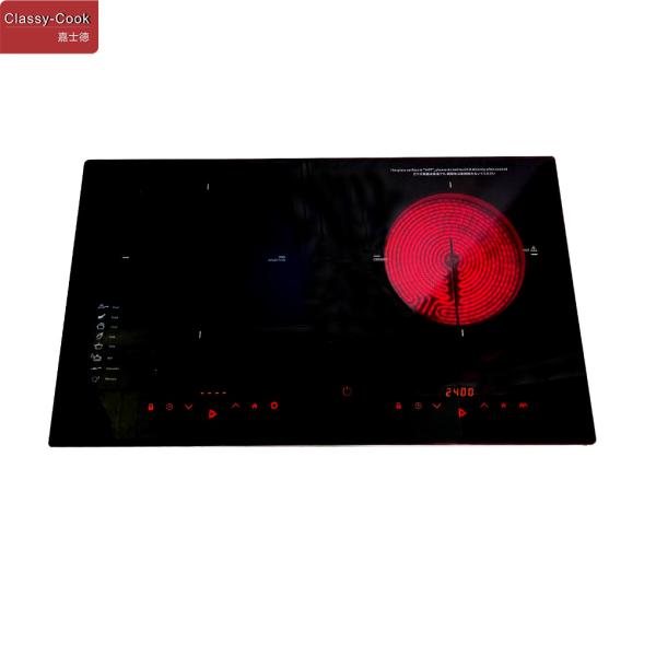 Cheap 5200W 29" Two Ring Induction Hob With Touch Control Light for sale