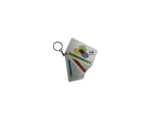 Custom Full Color Print Luggage Tag Punch Hole Plastic Pvc Tags