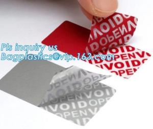 VOID Material Warranty Void Non Removable Labels,Tamper Evident Honeycomb Holographic Warranty OPEN Void Security Label,