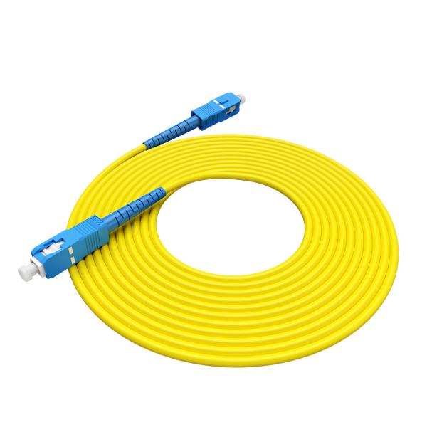 Cheap 5.0mm SC APC To SC APC GJYXFJH Single Mode Patch Cord For FTTx Networks for sale