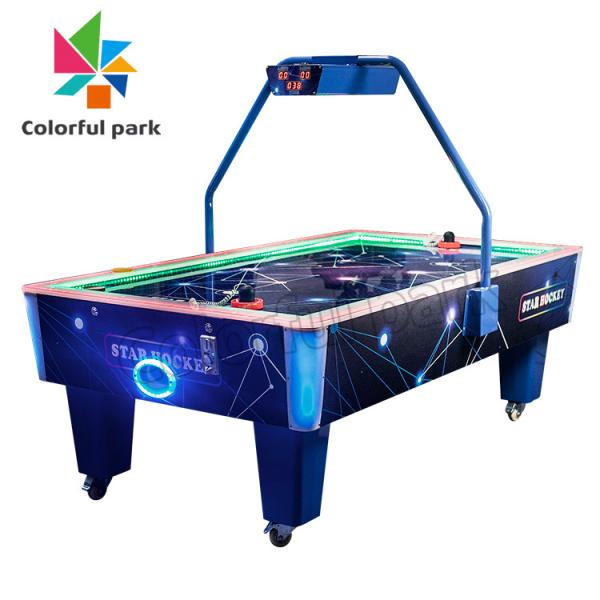 Cheap Two Player air hockey table with scoreboard For Indoor Amusement Multilingual for sale
