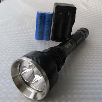 Cheap 4000 Lumens White Aluminum Rechargeable Emergency Mini SKY - RAY Cree Led Torch for sale