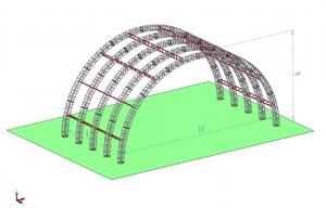 Best Aluminum C Channel Steel Curved Roof Truss Semi Circle Outdoor wholesale