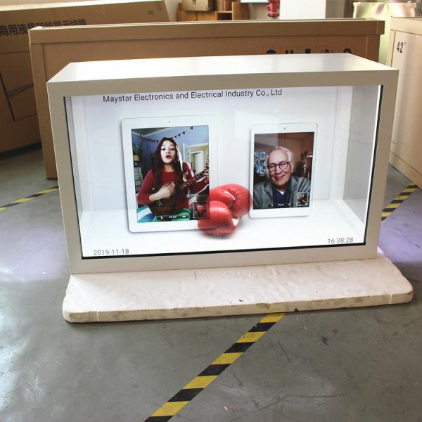 Cheap Automatic Restart Transparent LCD Screen With IR Remote Control Function for sale