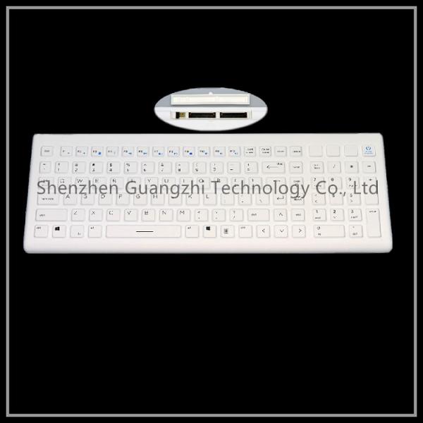 Cheap Ip67 Wired Computer Keyboard , Industrial Silicone Compact Layout Keyboard for sale