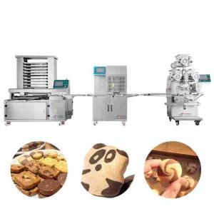 China Automated Cookie Encrusting Machine 100g Biscuit Making Equipment on sale