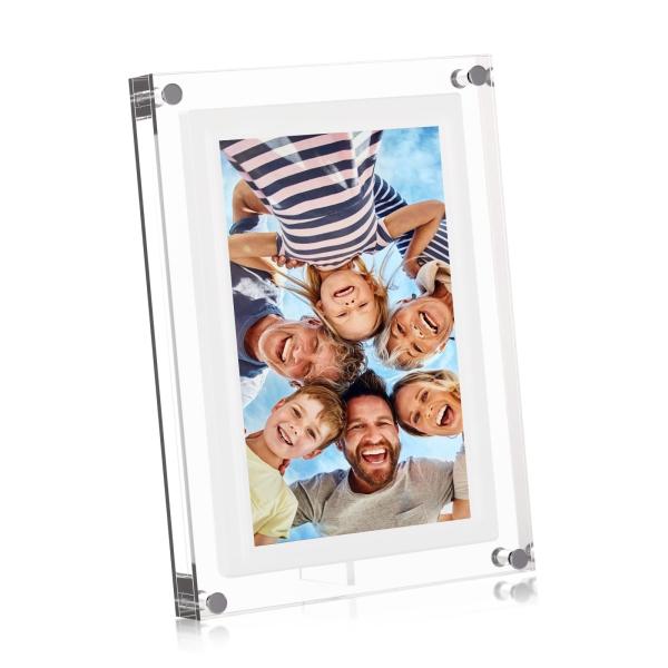 Cheap 10inch Acrylic Bulk Digital Photo Frame with RM/RMVB/AVI/MPG/MPEG/FLV/VOB/MP4/MKV Support for sale