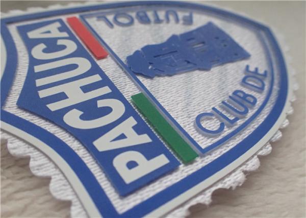 Cheap Three Dimensional Silicon Custom Clothing Patches , Multi - Color Tatami Flocking Heat Transfer Label for sale