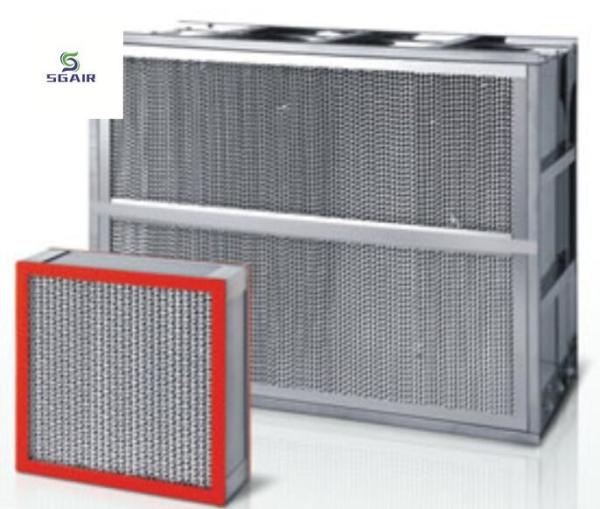 Cheap High Efficiency High Temp HEPA Filter High Temp Resistant Support OEM for sale