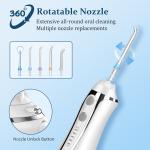 Dental Cleaner IPX7 Cordless Water Flosser 300ml Rechargeable Water Flosser
