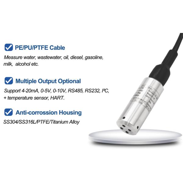 CIPPUS CE Certified Input Water Level Sensor Probe Industrial Level Measuring Instruments