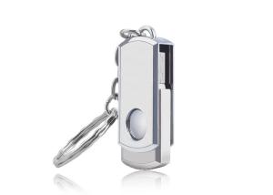High Read / Write Speed USB Memory Disk , Swivel USB Flash Drive With Keyring