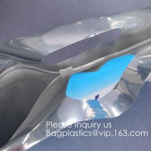 Slider Zipper Handle Foil Thermal Cooler Bag, Reusable Insulated, Refrigerated Tote, Aluminum Foil, EPE Foam