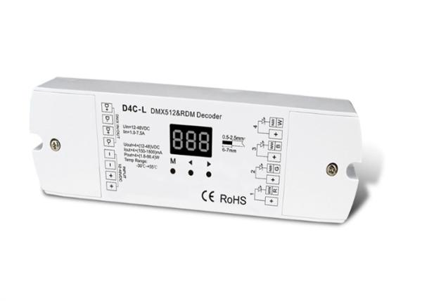 Cheap 4 Channel DMX LED Driver Constant Current / Dmx LED Strip Controller For RGB Lamp for sale