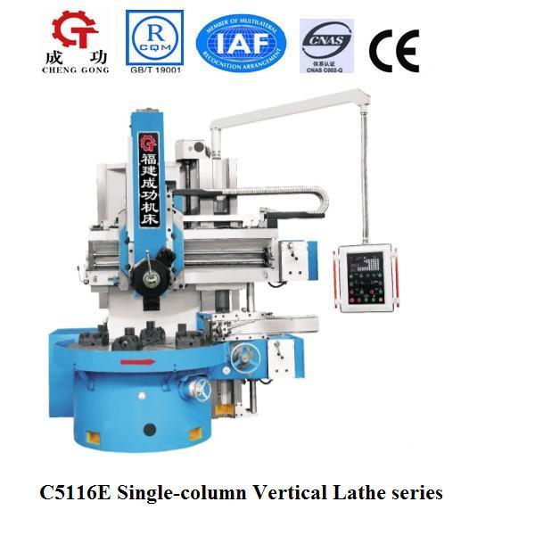 Cheap C5116E manual single column vertical lathe machine for sale