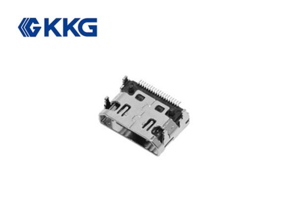 Cheap 19 pin SMT Type HDMI Connector Socket Mating Cycles 10,000 Cycles for sale