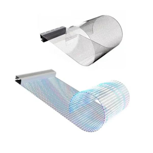 Cheap Flexible LED Film Screen Bendable Transparent Display with IP65 Waterproof for Exhibition/Billboard/Retail Visual Solution for sale