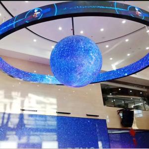 China P3 LED Display Screen Round Sphere LED Display Indoor 1M For Commercial Exhibition on sale