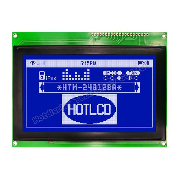 Cheap Industrial 240x128 Graphic LCD , T6963C STN LCD Display MCU / 8bit for sale