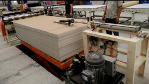 Best Push - Type Feeding Board PVC Film Gypsum Board Lamination Machine PLC System wholesale