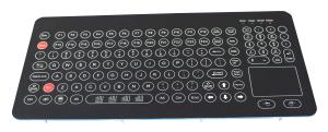 120 Keys Membrane Keyboard With Touchpad and Functions and FN Keys