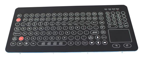 Cheap 120 Keys Membrane Keyboard With Touchpad and Functions and FN Keys for sale