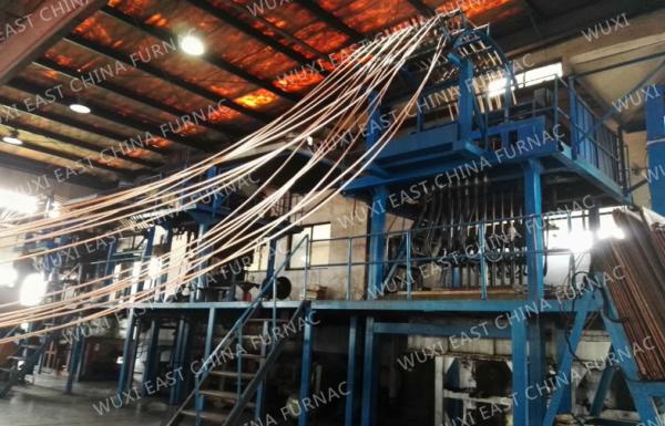 Cheap Φ8mm Copper Rod Upward Continous Casting Machine Automatic Double Strand Custom Made for sale