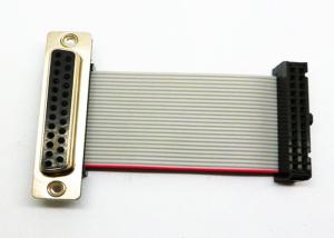 Durable 26 Pin Ribbon Cable DB25 Male Connector AC 500V / 1 Minute Maximum Voltage