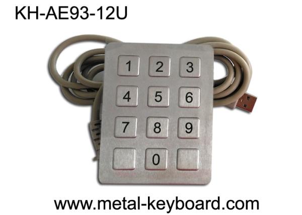 Cheap CE / ROHS / FCC USB Interface 12 Keys SS Keypad for Self-Service Machine /  Kiosk , Anti-vanal for sale
