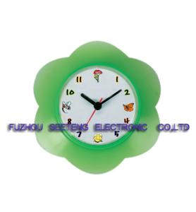 flower shap desk alarm clock with colorful material and lovely customized dial for children