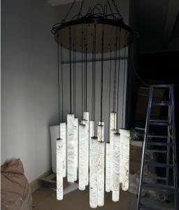 China 168W Staircase Lighting Chandelier 3000K 4000K 6000K Luxury Staircase Chandelier on sale