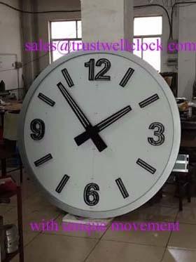 Cheap slave wall clocks for bank building, analog wall clock for school college building, pointer wall clock of hotel building for sale